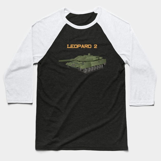 German Tank Leopard 2 Baseball T-Shirt by NorseTech
